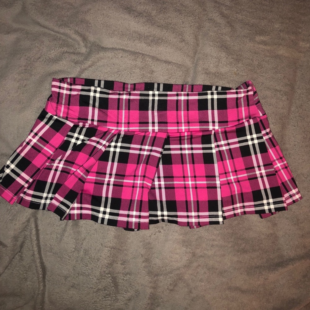 Body rage mini plaid skirt